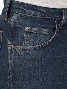 Jean en denim délavé coupe large pour homme, coupe ample, poids moyen, 100 % coton, tissé uni, style décontracté, séchage rapide, idéal pour l'hiver - Product Image 3