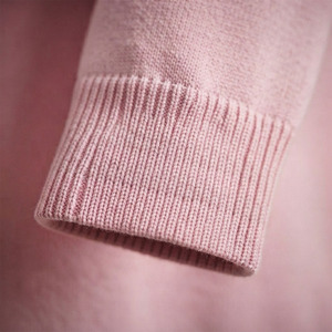 2026 <b>Custom</b> University Sorority Pink Cardigan Acrylic Knit Women's Sweater V Neck Fraternity Greek Chenille Logo Striped Varsity - Product Image 5