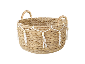 Ensemble de paniers en jonc de mer tressés à la main avec nœud décoratif, collection de paniers de rangement d'une élégance naturelle - Product Image 5