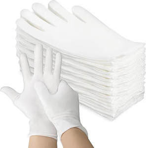 Gants d'inspection en coton blanc de qualité supérieure, légers, pour la manipulation de pièces de monnaie et de bijoux, fonction de protection, échantillon gratuit, gants de travail en coton - Product Image 1