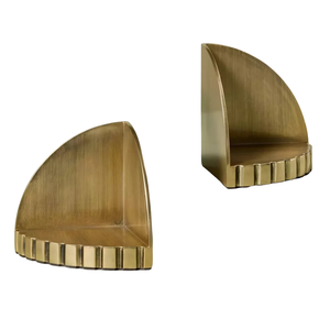 Royal Design Porte-Livres Décoratifs en Fer Doré, Supports de Livres Robustes en Métal pour Étagères - Product Image 2