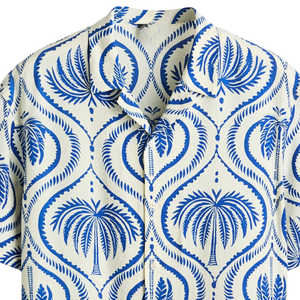 <b>Mens</b> Relaxed Fit Short Sleeve Muslin <b>Shirt</b> Casual Lightweight Breathable Button Up Summer <b>Beach</b> Vacation Everyday Wear - Product Image 4