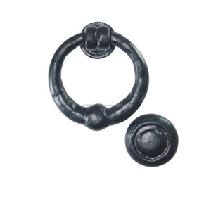 Boutons de porte style antique, décoratif, effet torsadé, noir - Product Image 1