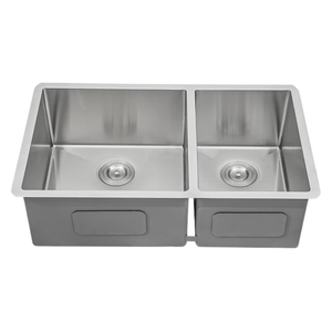 Fregadero de acero inoxidable hecho a mano de un solo tazón, antióxido y a prueba de arañazos, drenaje silencioso para cocinas de gran volumen, 1 unidad - Product Image 3