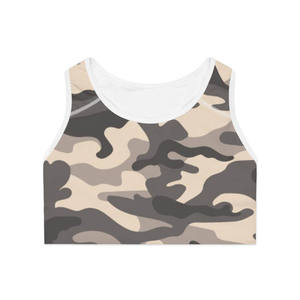 Soutien-gorge de sport camouflage haute qualité pour femme grande taille, avec boucle dorsale, pour gym et yoga, bretelles réglables, effet push-up, vêtements de sport pour femmes - Product Image 1