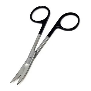 Tijeras Micro Iris de Doble Curvatura TC de Alta Calidad, Rectas y Curvas, de Acero Inoxidable, con Hojas Afiladas, Instrumento Quirúrgico de Precisión - Product Image 6