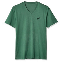T-shirt col V pour homme, confortable, séchage rapide, 100% coton, respirant, coupe ample, imprimé, écologique