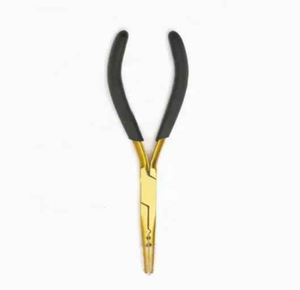 Pinzas Profesionales para Extensiones de Cabello de Acero Inoxidable de Grado Quirúrgico Color Plateado con Dientes para Uso Comercial - Ariston International - Product Image 4