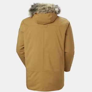 Men's Winter Casual Safari <b>Jacket</b> Canvas & Nylon Zipper <b>Mandarin</b> <b>Collar</b> Waterproof - Product Image 2