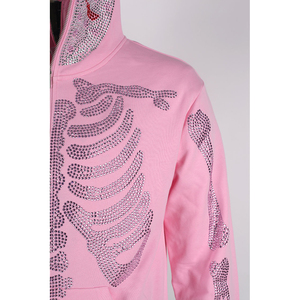 Sweat à capuche zippé intégral tendance pour homme, 480 GSM, en molleton de coton et polyester, avec masque intégré, style streetwear, épais, personnalisable OEM - Product Image 6