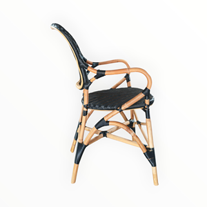 Silla Bistro Más Popular para Cafetería, Restaurante, Espacios Públicos Residenciales - Mimbre Sintético Natural con Garantía de Tejido de 3 Años - Product Image 6