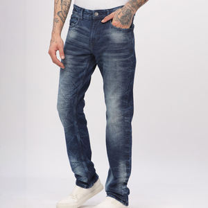 <b>Top</b> Trending Men's Low Waist High Denim Pants Breathable Comfortable Custom Street Casual Style Wholesale Reasonable Price Print - Product Image 6