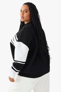 Sudadera de Manga Larga con Cuello Redondo y Hombros Caídos, Bordada, de Alta Calidad OEM, con Logotipo Personalizado, Sudadera con Capucha para Mujer - Product Image 2