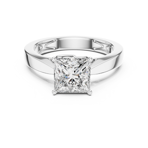 Anillo Minimalista con Diamante Princesa de 1.5CT Cultivado en Laboratorio, Oro Rosa de 18KT con Baño de Rodio, Certificado IGI, Anillo de Compromiso de Lujo para San Valentín - Product Image 5