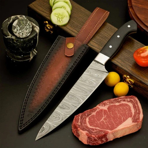 Premium Handmade <b>Kitchen</b> <b>Knife</b> Pattern Steel Construction Razor <b>Sharp</b> Edge Comfortable Handle Damascus Steel Chef <b>Knife</b> - Product Image 3