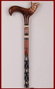 Bâton de marche en résine et bois durable avec manche en résine confortable et tige en bois - Product Image 3