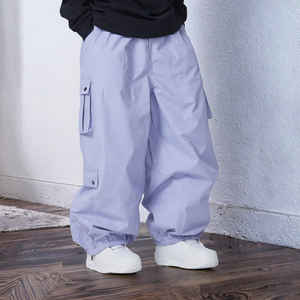 Pantalon de ski et snowboard coupe-vent, design ample, technique imprimée, faible MOQ, 10 000 mm, fermeture éclair, grandes tailles - Product Image 4