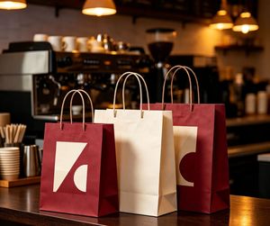 Bolsas de Papel Impresas al por Mayor con Logotipo Personalizado, Bolsas de Papel Personalizadas para Venta al por Menor y Embalaje de Regalos - Product Image 1