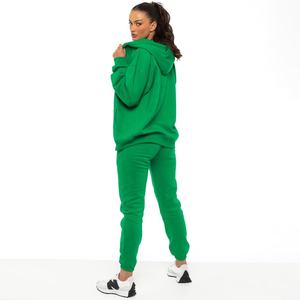 Econex Sports 2025 Sudadera elástica plisada con cremallera para mujer Joggers Logotipo personalizado OEM Conjunto de chándal de invierno Gimnasio de media manga - Product Image 4