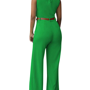 Mono de Pierna Ancha para Mujer, Elegante, de Una Pieza, Informal, de Verano, de Tela Suave, Estilo Relajado, para Uso Diario, Personalizado - Product Image 5