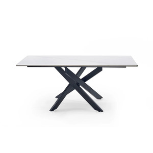 Industrial Spider <b>Folding</b> Metal Leg <b>White</b> Marble Top Modern Home Office Living Room Furniture Coffee <b>Table</b> - Product Image 1