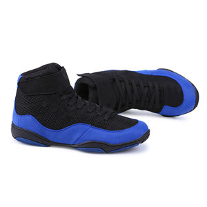 Zapatos de Boxeo de Cuero Premium Directo de Fábrica, Cierre de Gancho y Bucle, Diseño Transpirable, Construcción Ligera, Opciones Personalizables - Product Image 1