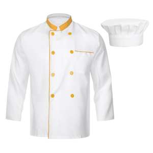 Uniforme de Hostelería para Hotel, 100% Algodón, Manga Larga, Transpirable, Ropa para Personal de Restaurante y Bar, Suministro al por Mayor OEM - Product Image 6