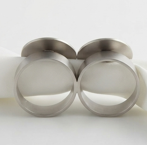 Vintage Silver Plated Modern Design <b>Wedding</b> <b>Napkin</b> Rings Decorative Dining Hotel Restaurants Metallic <b>Napkin</b> Ring - Product Image 5