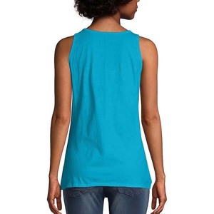 Wholesale Custom Logo Workout Tank <b>Tops</b> Breathable Muscle <b>top</b> Cotton logo Printed gym fitness tank <b>top</b> for women - Product Image 4