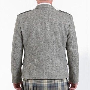 High Quality Argyle <b>Jacket</b> Scotland Style <b>Tweed</b> Kilt <b>Jacket</b> <b>Men</b> Wedding Formal Wear OEM ODM Manufacturer - Product Image 2