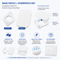 Patch adhésif non tissé pour capteur CGM avec kit de recouvrement, patch de fixation personnalisé découpé sur mesure pour capteur de glucose, idéal pour une utilisation intensive