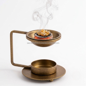 Diffuseur de parfum en fer bronze antique sur mesure pour bougies chauffe-plat, fournisseur en gros OEM - Product Image 1