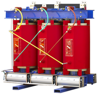 Transformateur triphasé à résine moulée de type sec IEC60076, 30kVA~6.3MVA, Dyn11, AN/AF, IP00/IP20/IP31, 50/60Hz, Personnalisable