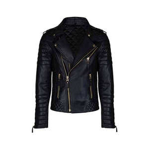 <b>Men</b> Premium Genuine Leather <b>Jacket</b> Soft Comfortable Classic Full Zip Durable Casual Regular Fit Fashion Outerwear Breathable - Product Image 4