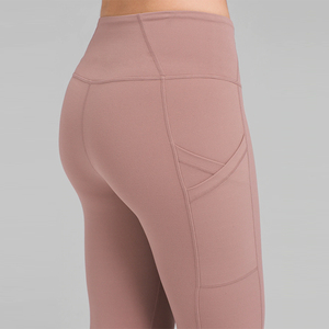 Women's Lightweight Breathable Seamless Quick-Dry Yoga Sports Fitness Wear Stylish <b>Back</b> Design 2-Piece Workout Leggings Waist - Product Image 4