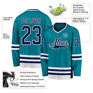 Jersey de Hockey sobre Hielo para Adultos, Uniforme de Hockey Personalizado para Equipo, Sublimado, Ropa Deportiva Estadounidense - Product Image 5
