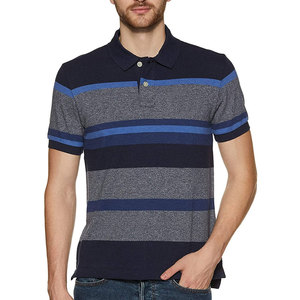 Polo ajustado para hombre, manga corta, transpirable, de secado rápido, 100% algodón, polos de alta calidad para hombre en venta - Product Image 1