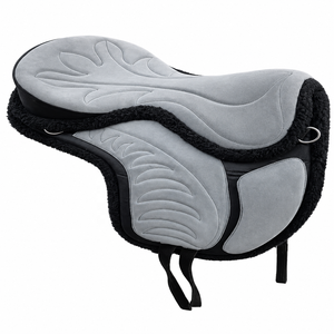 Sillín de Caballo de Cuero Premium de la Mejor Calidad, Impermeable, con Estriberas, Estilo Western, sin Árbol, Duradero, Personalizable, con Árbol de Plástico - Product Image 1