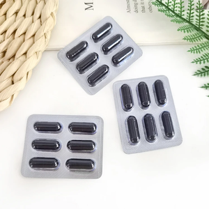 Les capsules certifiées par GMP d'extrait de fines herbes complète des produits de soins de santé 6 capsules noires - Product Image 3