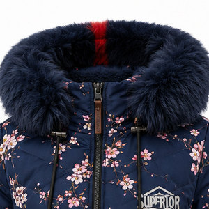Parka Térmica para Mujer con Capucha de Piel Sintética, Tejido Transpirable e Impermeable, Elegante para el Invierno - Product Image 3