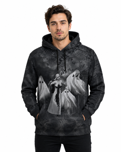 <b>Halloween</b> Party Custom Brand Logo Graphic <b>Hoodie</b> Custom Printed Cotton Fleece Hooded Sweatshirt Bulk Wholesale Wholesale Supply - Product Image 1