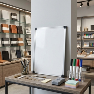 ไวท์บอร์ดแม่เหล็กแบบแห้งพร้อมกรอบอะลูมิเนียมสำหรับสำนักงานและบ้าน - Product Image 1