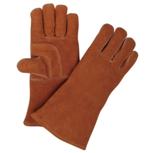 Gants de sécurité en cuir de vachette de qualité supérieure, entièrement doublés de polaire, protection industrielle pour les mains des soudeurs, gants de soudage - Product Image 1