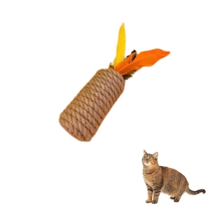 Jouet pour animaux de compagnie en corde de chanvre naturelle pour le nettoyage des dents et le jeu interactif - Product Image 1