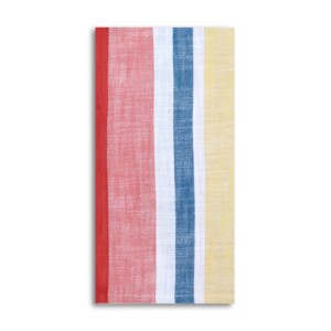 Serviette de cuisine en coton 100% de qualité supérieure, à rayures, pour la maison et la restauration, séchage rapide, en coton slub. - Product Image 2