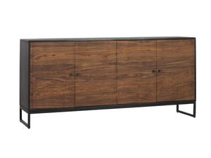 Buffet Moderne Industriel avec Poignées Métalliques, en Bois de Mangue et Fer, pour Salles à Manger et Salons - Product Image 6