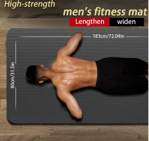 Colchoneta de fitness de alta resistencia para hombre, 183 cm x 80 cm, antideslizante, para entrenamiento en casa - Product Image 1