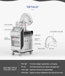 2025 H2O2 Espace Oxygène 10 en 1 Machine Oxygène Peel Visage Hydrodermabrasion Jet D'oxygène Avec Dôme Photon Lumière Beauté Machine - Product Image 4