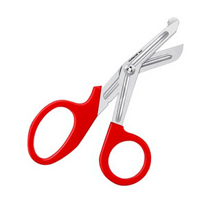 Ciseaux de traumatologie pour infirmières, premiers secours, 5,5 pouces, rouge, acier inoxydable de qualité allemande, ciseaux médicaux pour bandages, urgence, EMT, paramédical - Product Image 4