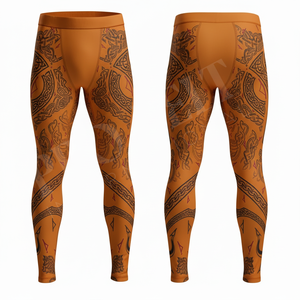 Leggings de compression pour hommes Pro Felt, design imprimé sur toute la surface, qualité supérieure, séchage rapide, taille haute, pour yoga et entraînement - Product Image 5